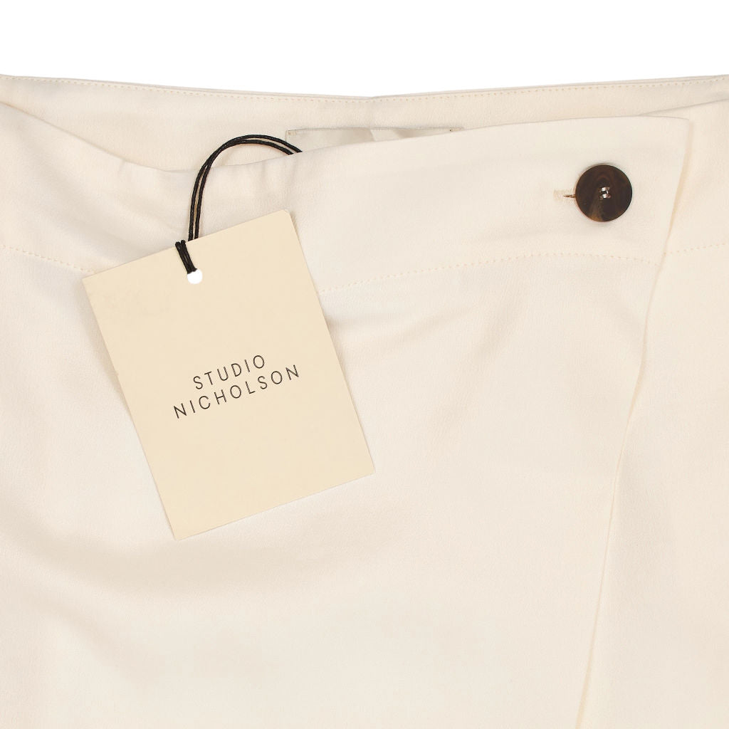 Studio Nicholson Parchment Gutan Crepe Satin Skirt