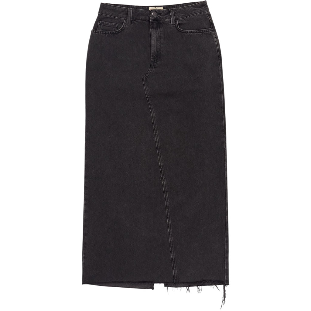Hush Washed Black Rylie Denim Maxi Skirt