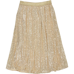 WYSE Champagne Sienna Sequin Skirt