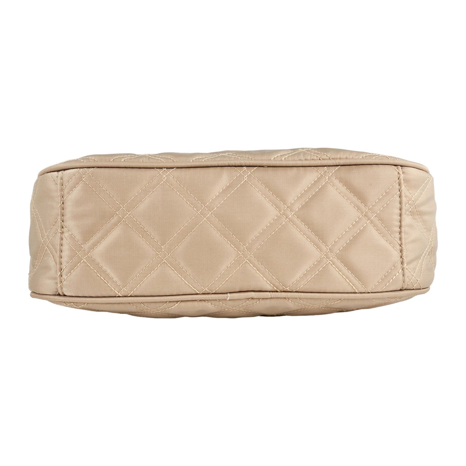 Lindex Beige Quilted Shoulder Bag