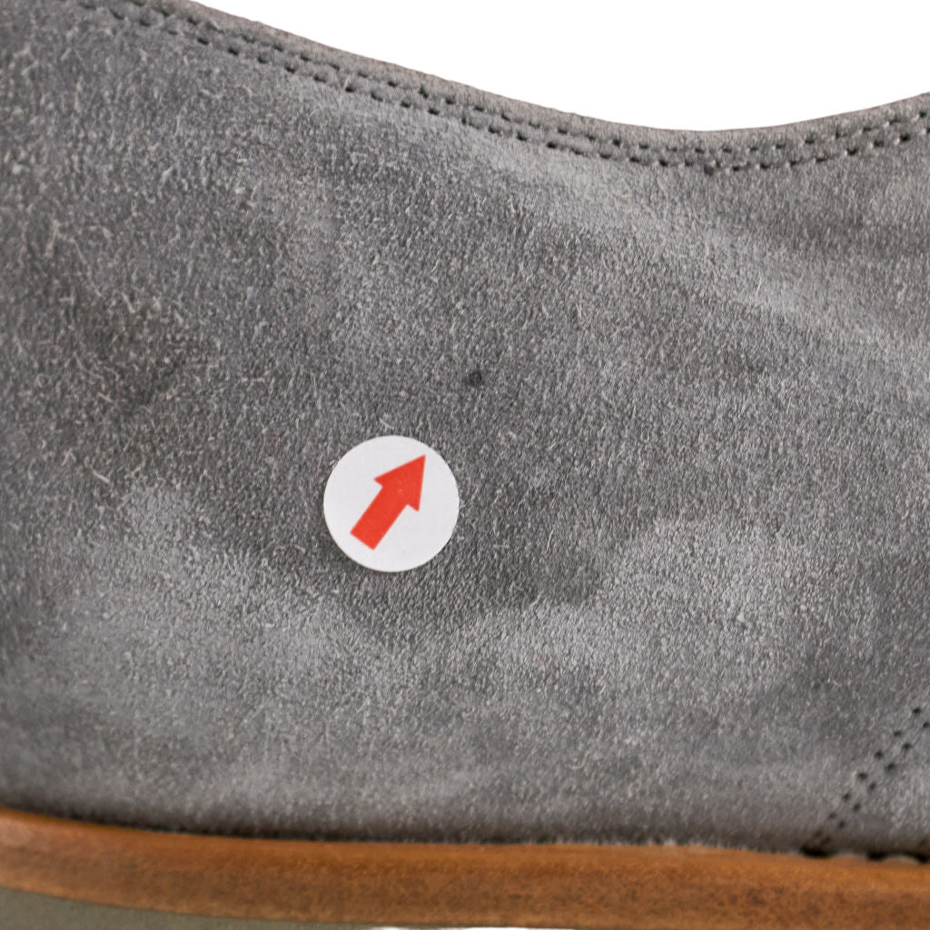 Manolo Blahnik Grey Suede Derby Shoes