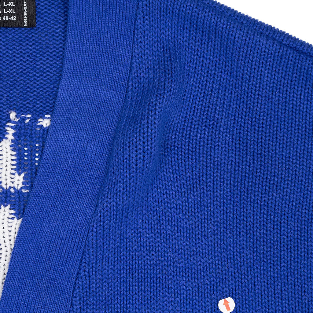 Pull & Bear Blue Cotton Cardigan