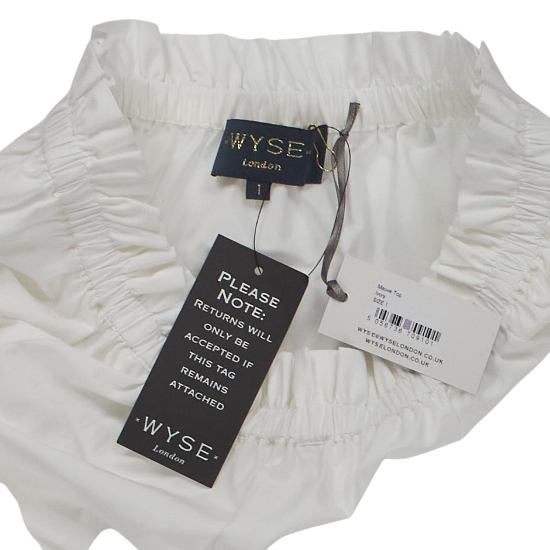Wyse White Maeve Top
