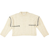 Pull&Bear Cream Cable Knit Jumper