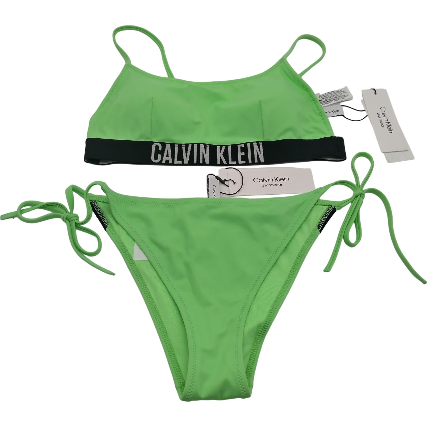 Calvin Klein Neon Green Swimwear Bikini Set