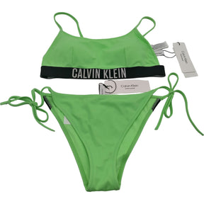 Calvin Klein Neon Green Swimwear Bikini Set