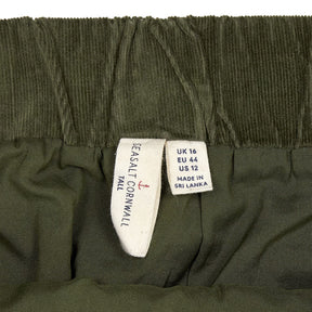 Seasalt Cornwall Olive Corduroy Skirt
