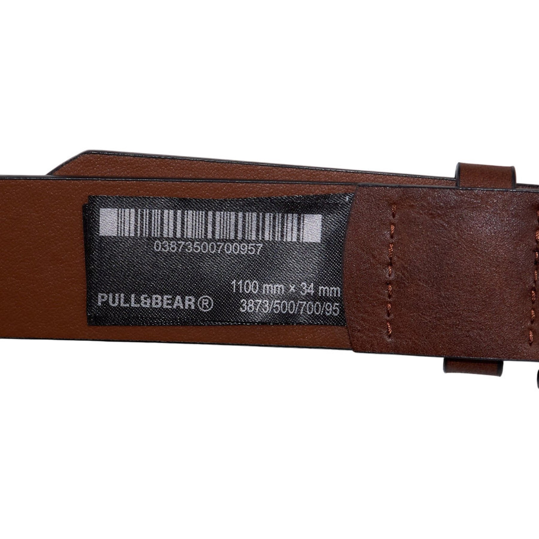 Pull & Bear Brown Polyurethane Belt