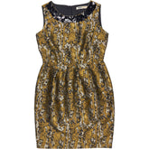 Clements Ribeiro Metallic Jacquard Patterned Dress