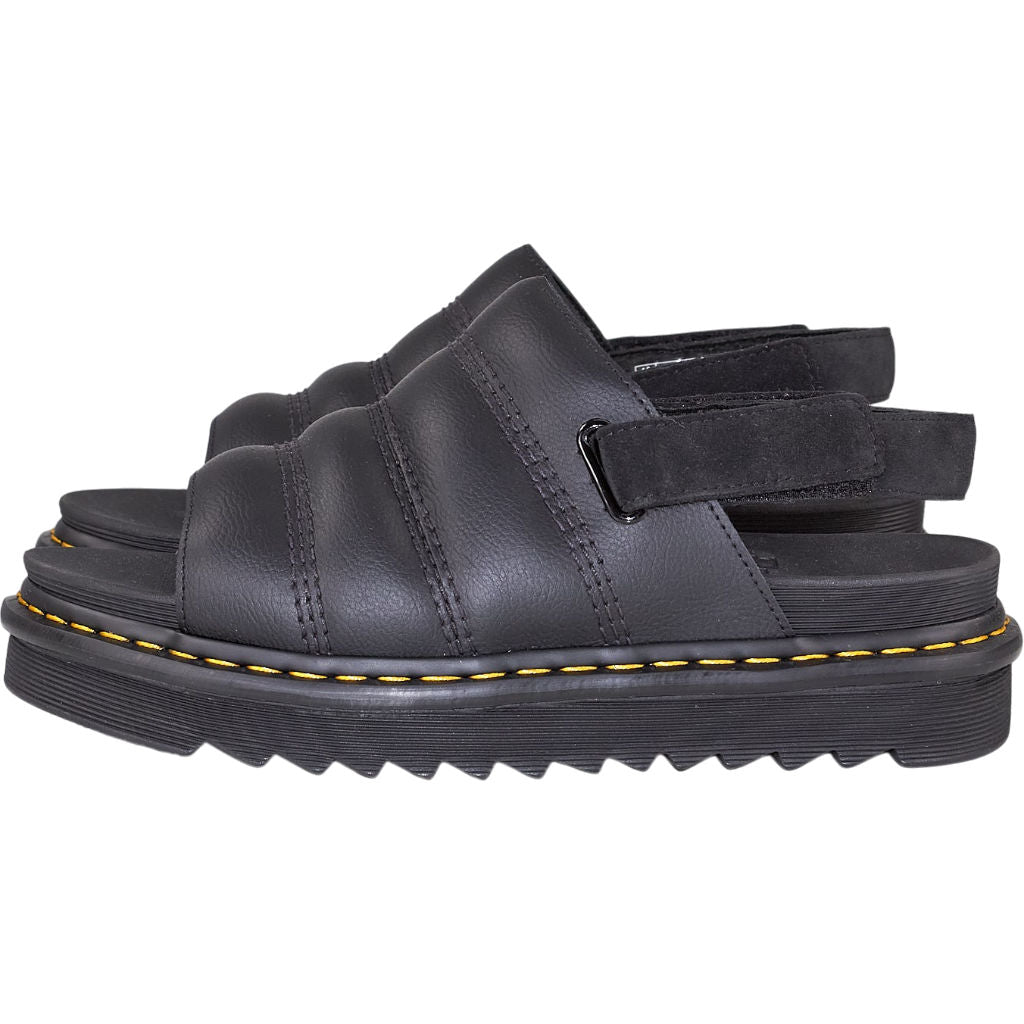 Dr. Martens Black Leather Kole Sandals