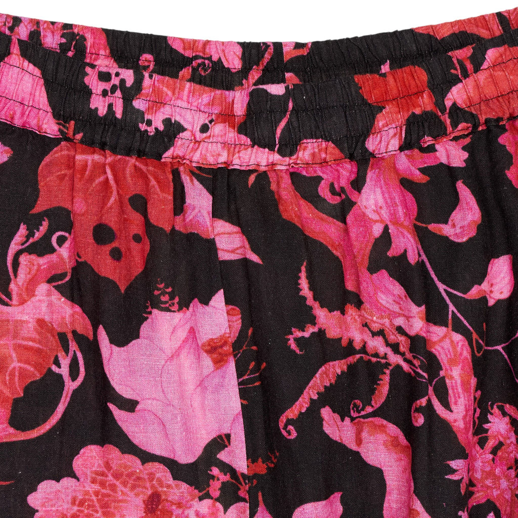 By Walid Black Red Juan Trousers