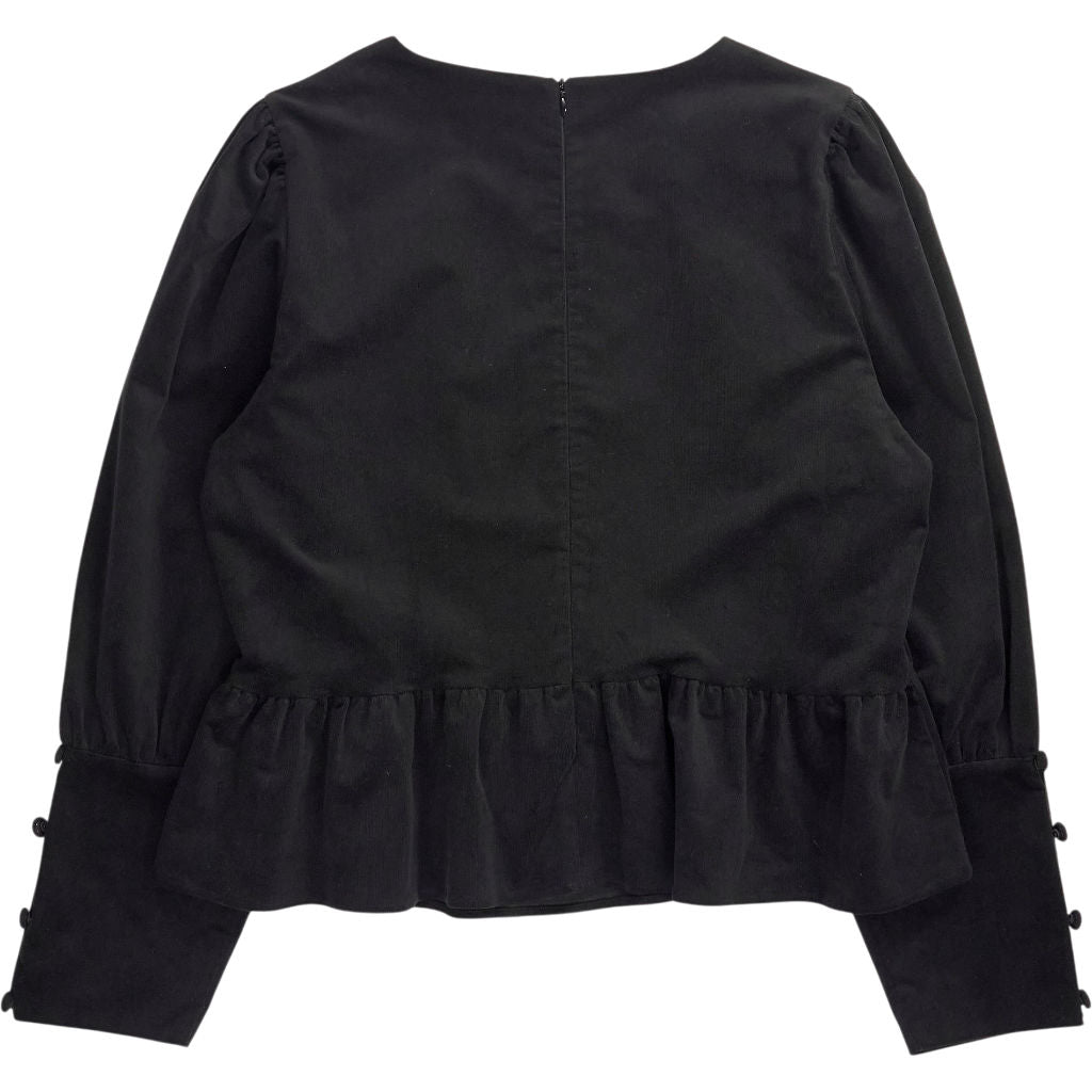 Baukjen Black Adela Peplum Top