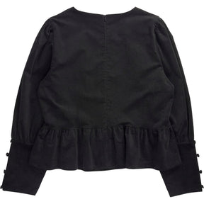 Baukjen Black Adela Peplum Top