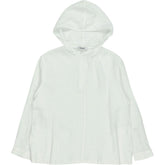 NRBY White Linen Hoodie