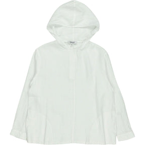 NRBY White Linen Hoodie