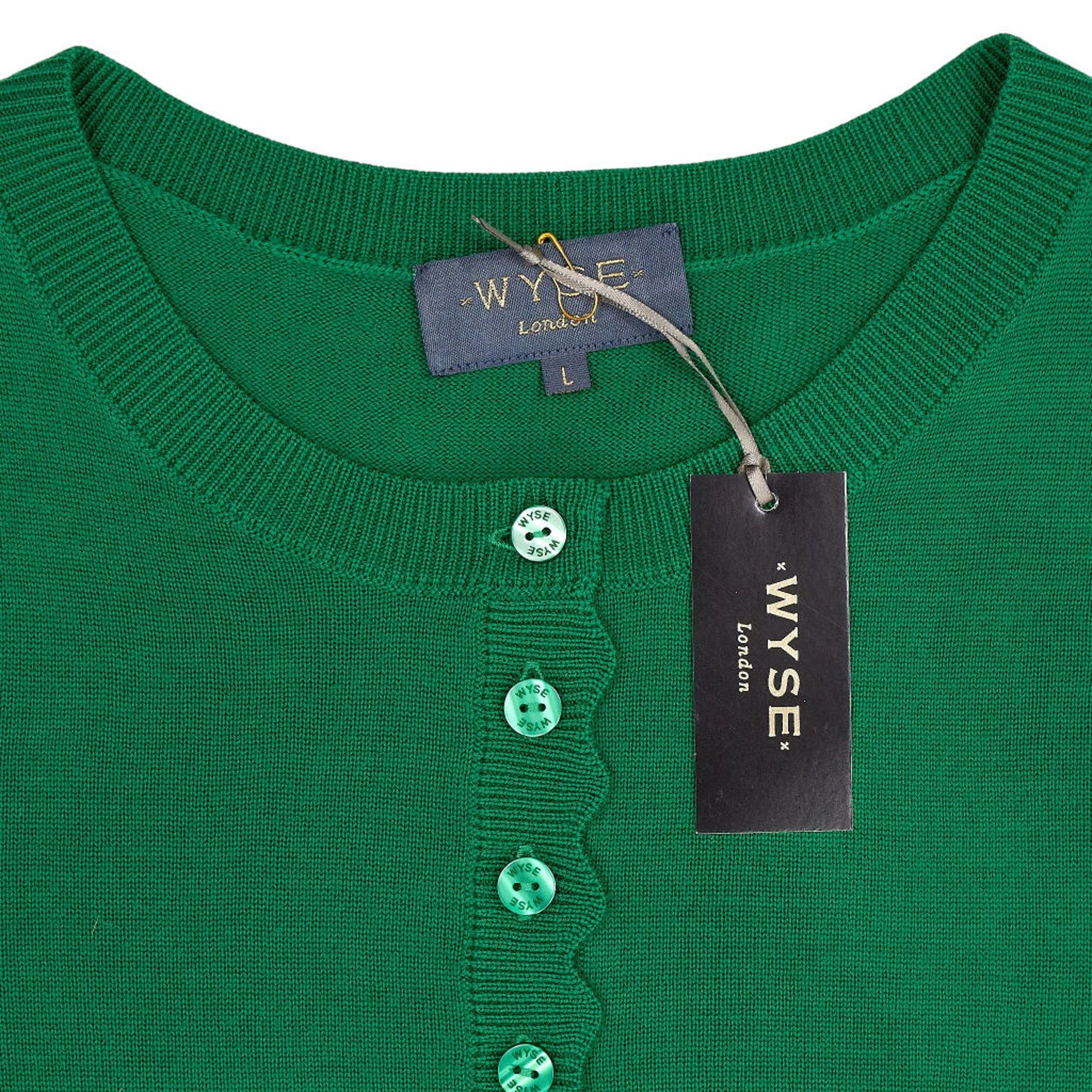 WYSE  London Jade Green Fleurine Cardigan