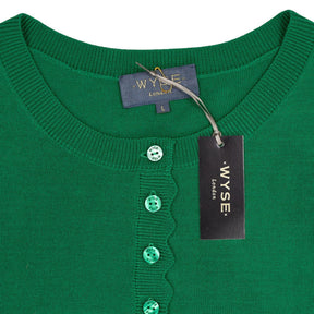 WYSE  London Jade Green Fleurine Cardigan
