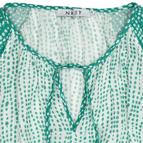 NRBY Green White Printed Dress