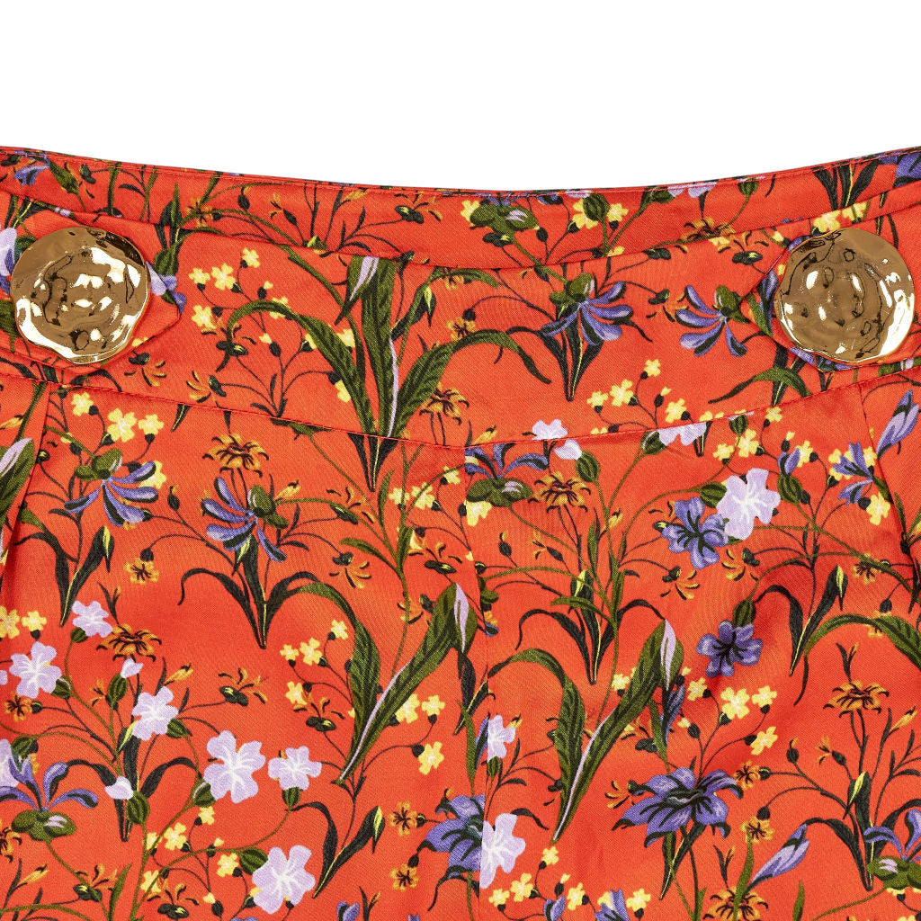 Mother of Pearl Orange Floral Trousers