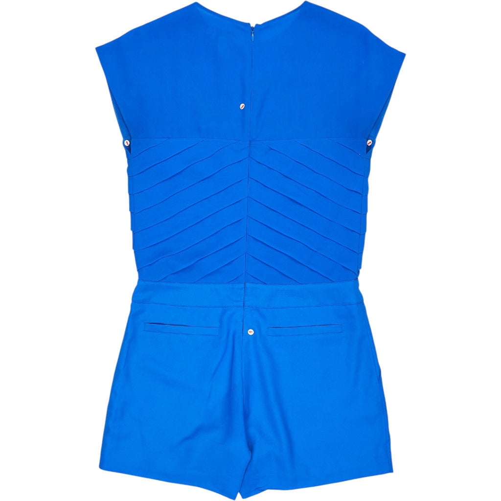 Ted Baker Blue Pleated Playsuit