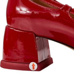 Max & Co Red Patent Leather Heels