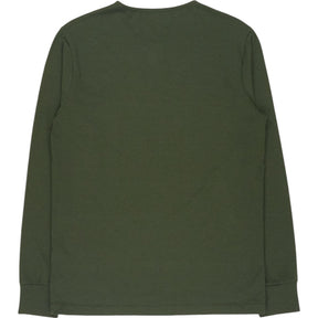 Hamilton + Hare Green Long Sleeve Henley Shirt