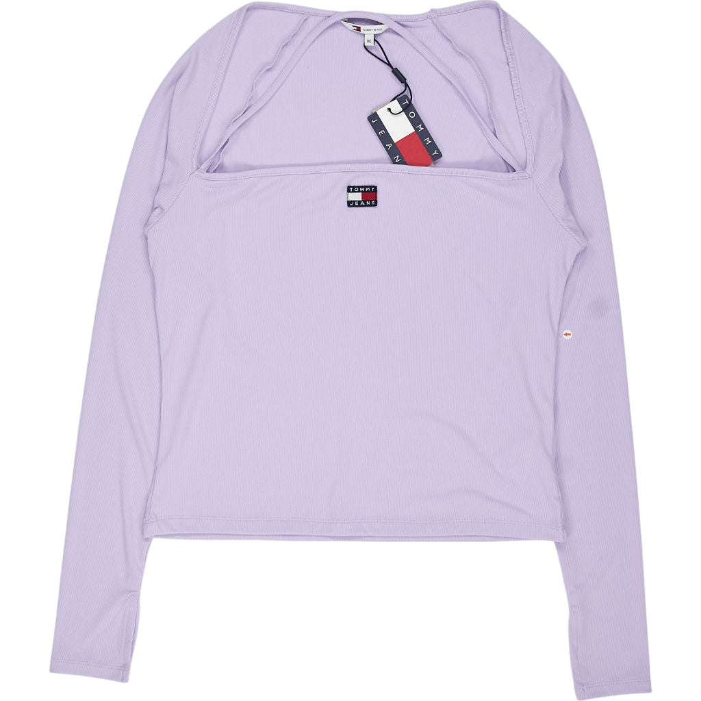 Tommy Jeans Lavender Long Sleeve Top