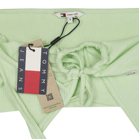 Tommy Jeans Green Drawstring Halter Top