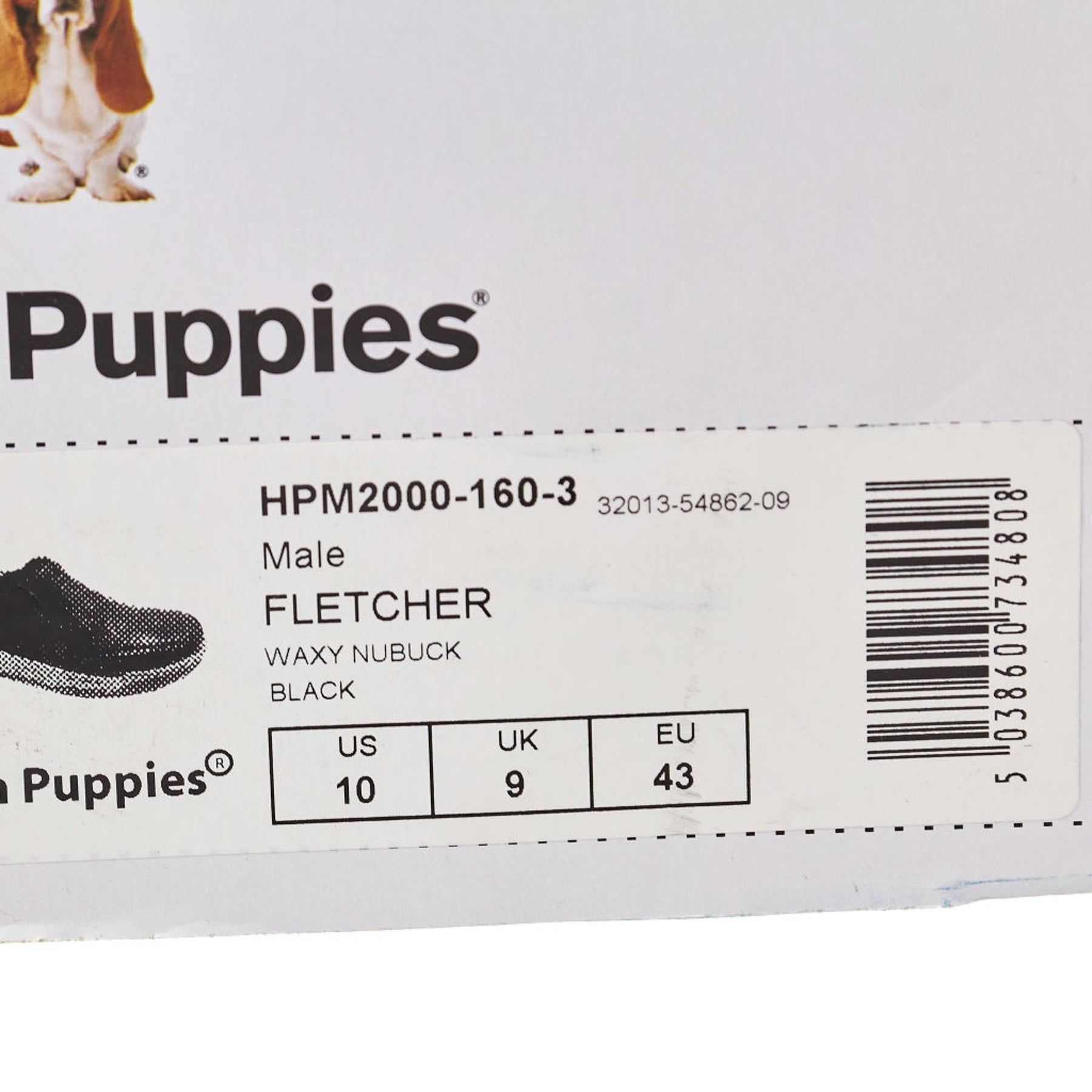 Hush Puppies Black Fletcher Waxy Nubuck Shoes