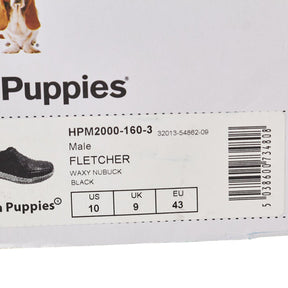 Hush Puppies Black Fletcher Waxy Nubuck Shoes