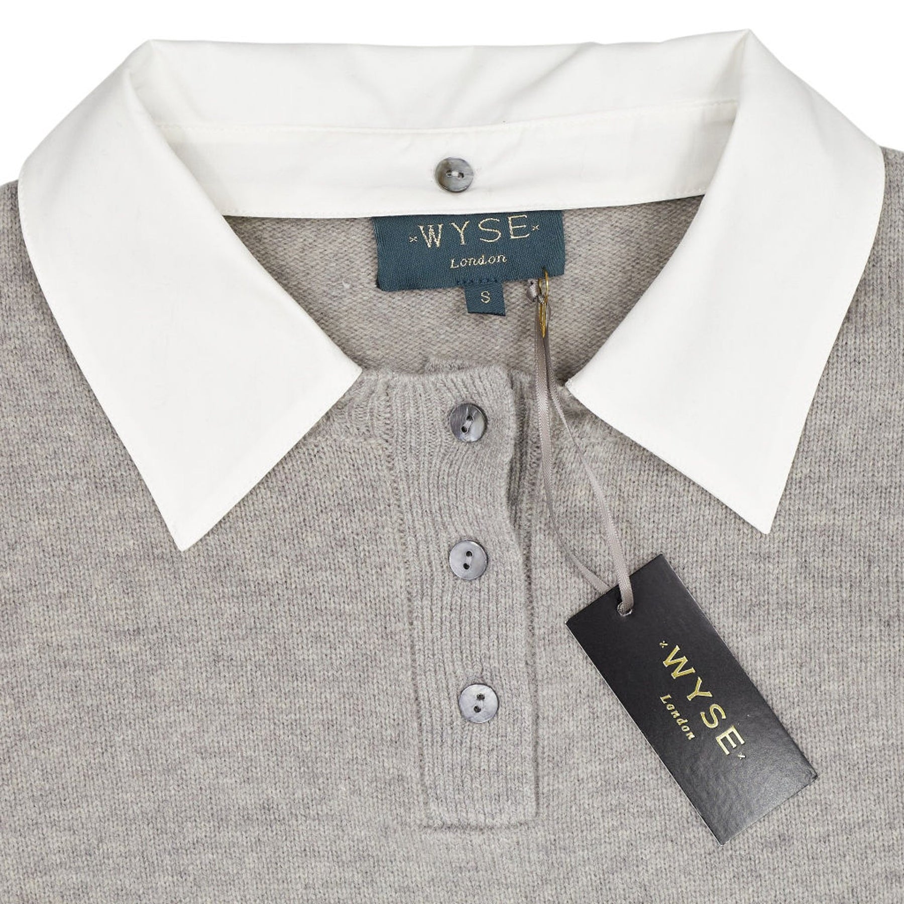 Wyse Grey Removable Trim Jumper