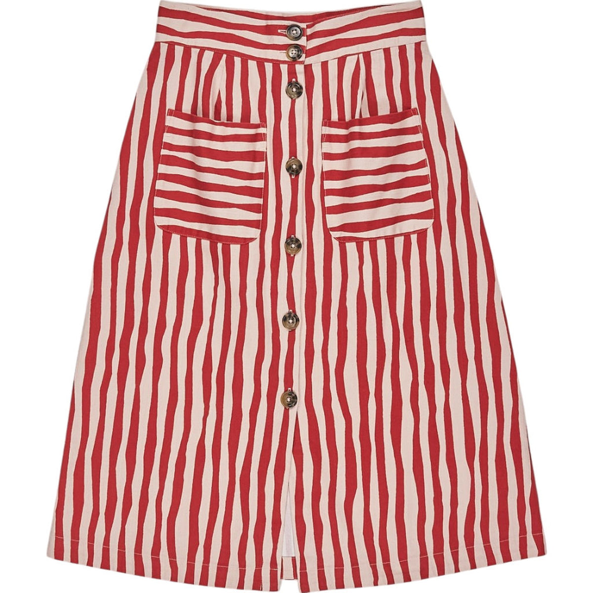 Wyse Red Stripe Andre Skirt
