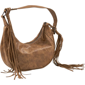Pull&Bear Brown Fringe Shoulder Bag