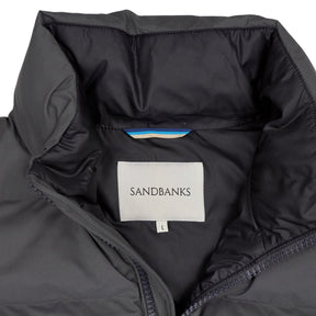 Sandbanks Charcoal Printed Puffer Jacket