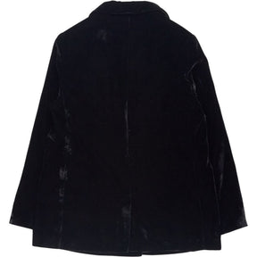 River Island Black Velvet Double-Breasted Blazer