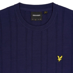 Lyle & Scott Navy Crew Neck Sweater