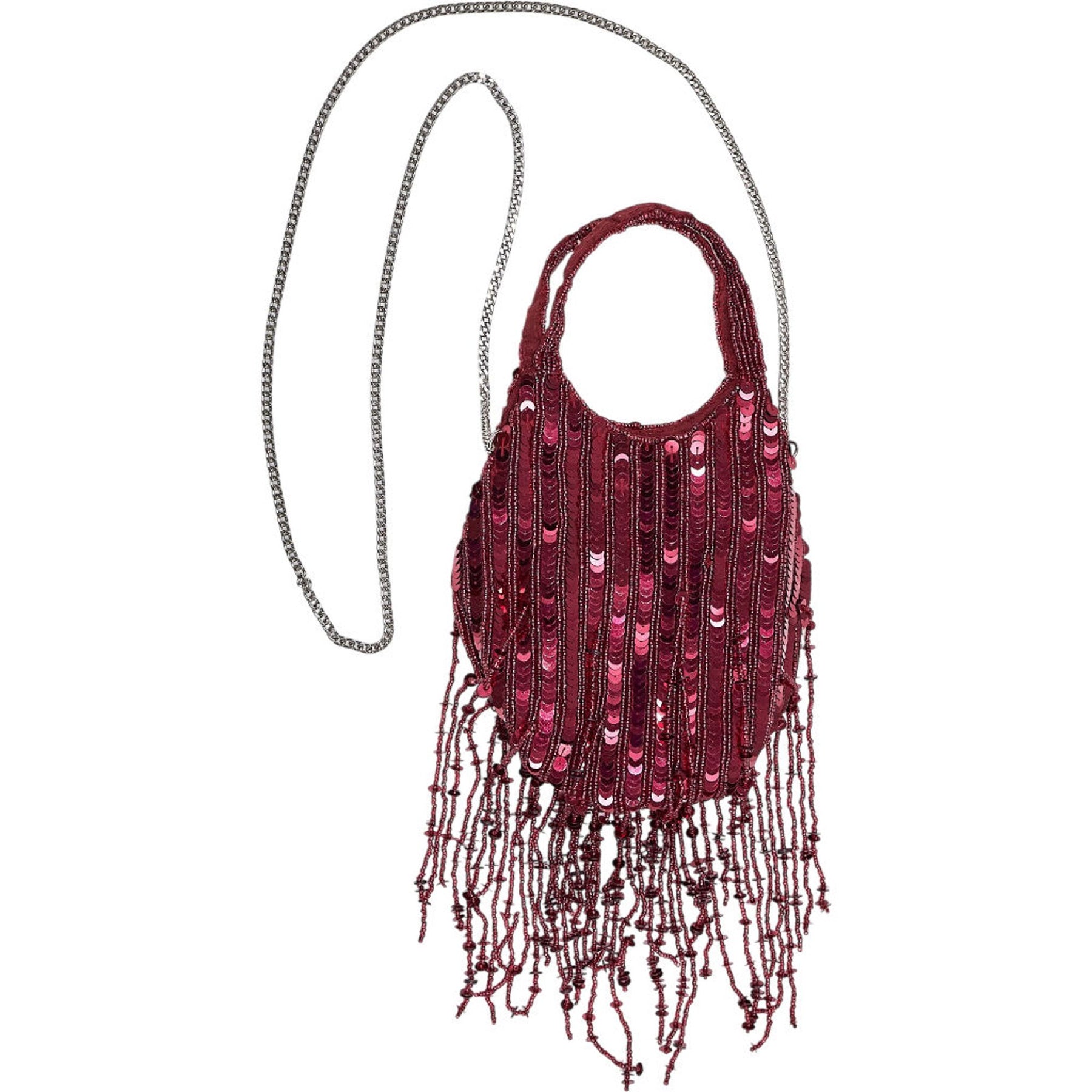 Pull&Bear Red Sequin Mini Bag