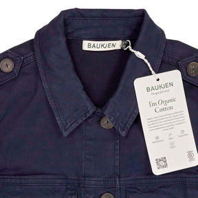 Baukjen Navy Drake Organic Cotton Utility Jacket