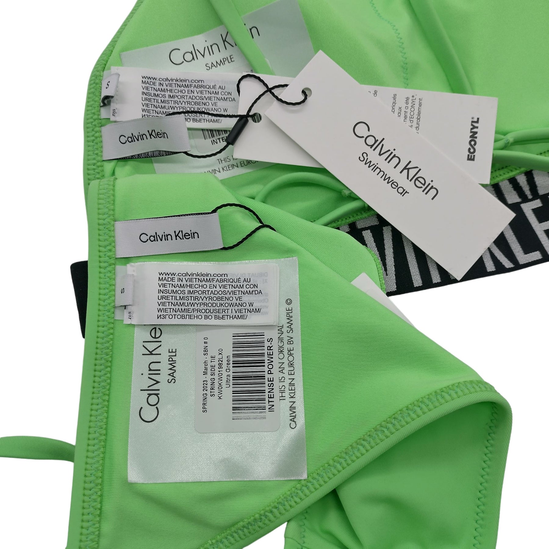 Calvin Klein Neon Green Swimwear Bikini Set