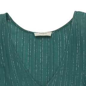 ba&sh Green Short Sleeve Dress