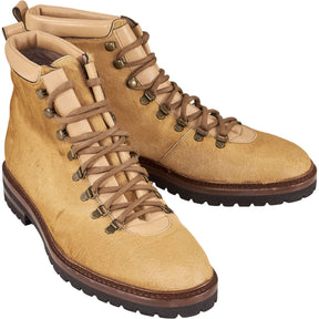 Manolo Blahnik Sand Pony Skin Boots