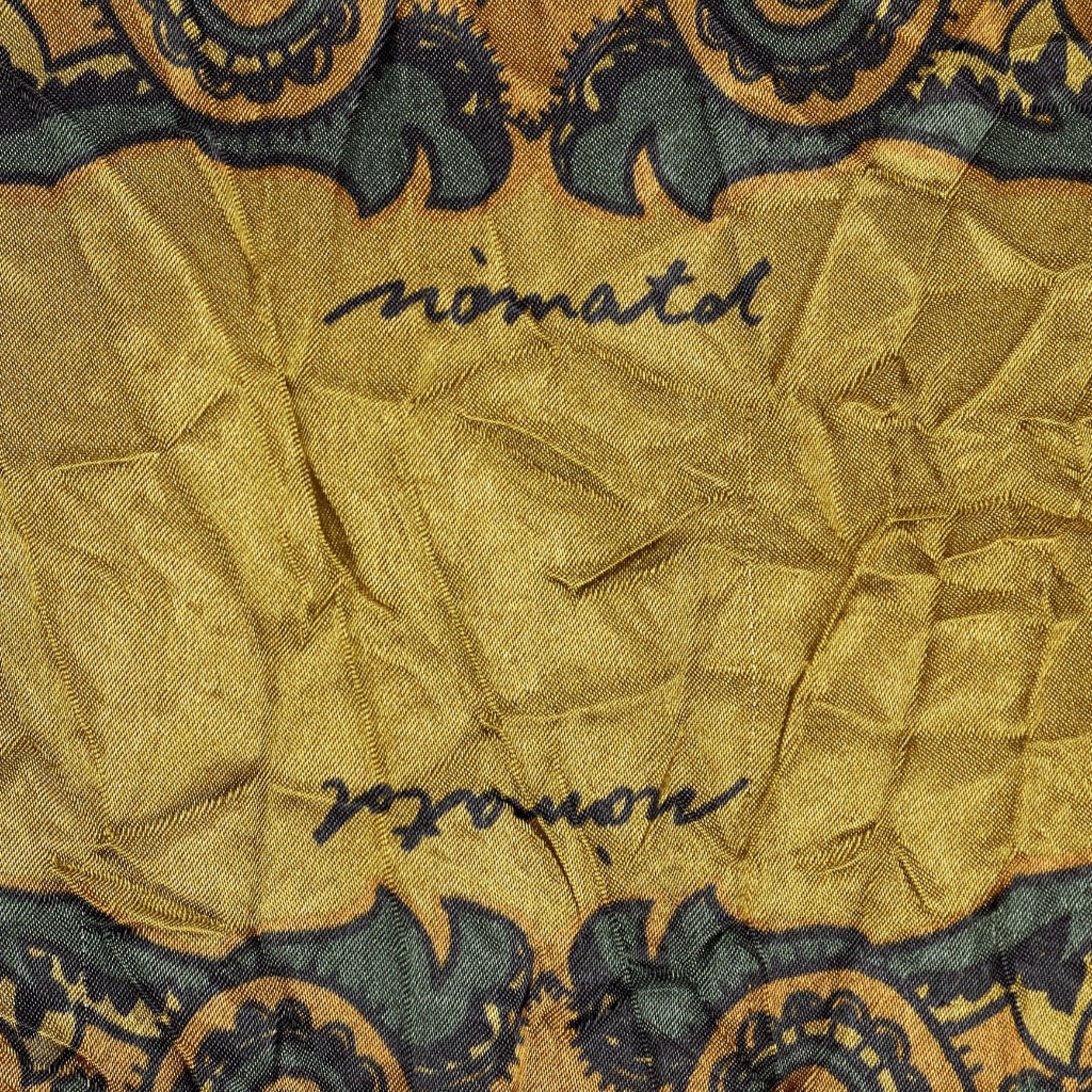 Noma t.d.Reversible Wrinkled Vest in Green Paisley
