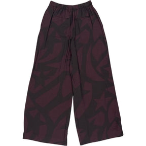 Hush Purple Black Wide Leg Trousers