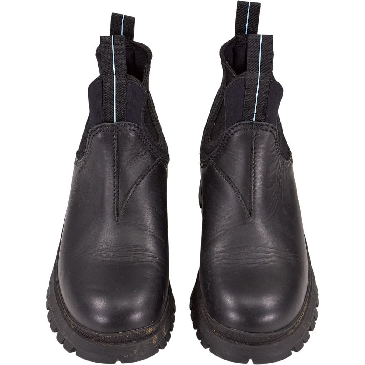Prada Black Leather Ankle Boots