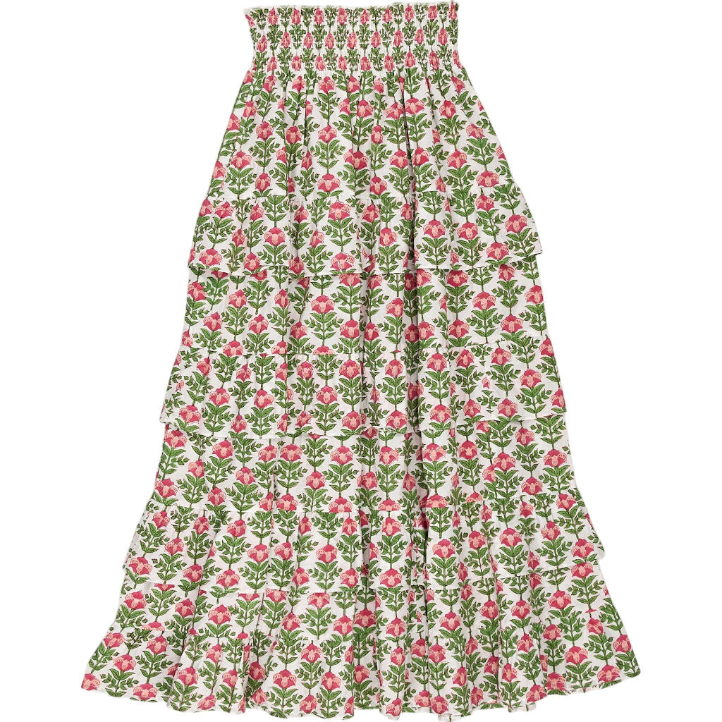 Pink City Prints Taffy Rose Cotton Skirt