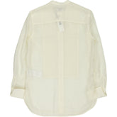 Calvin Klein Cream Sheer Long Sleeve Blouse