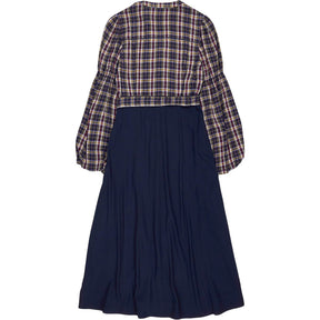 Wyse Multi Cota Check Belted Dress