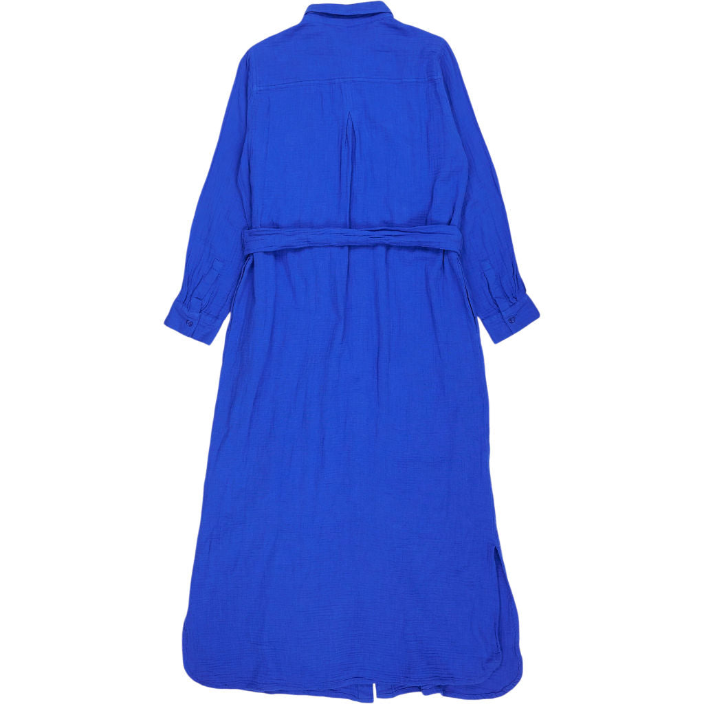 NRBY Blue Cotton Shirt Dress