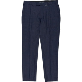 Moss Navy Tailored Fit Trousers