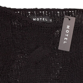 Motel Black Akohara Knit Top